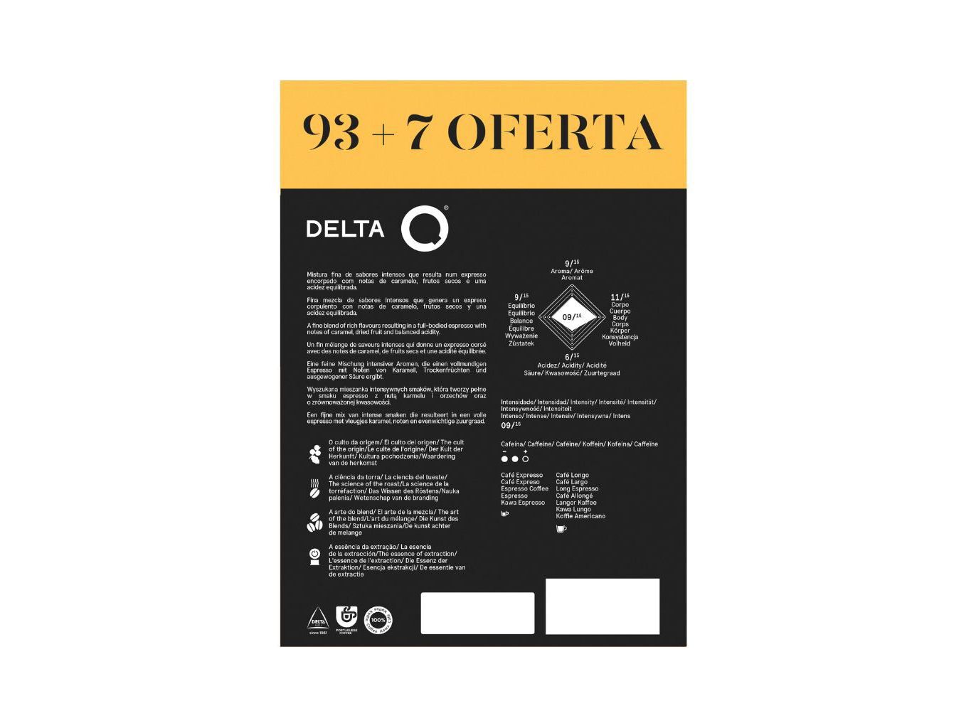 C&Aacute;PSULAS DELTA Q QHARACTER 93+7 UN image number 1