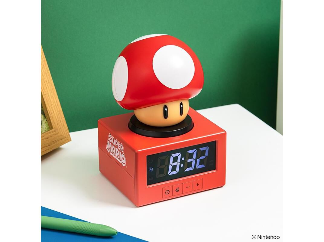 REL&Oacute;GIO DESPERTADOR SUPER MARIO LAMP MUSHROOM image number 0