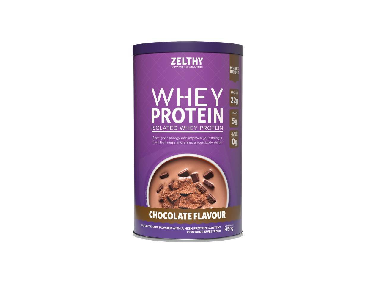 PROTEINA WHEY ISOLADA ZELTHY CHOCOLATE 450G image number 0