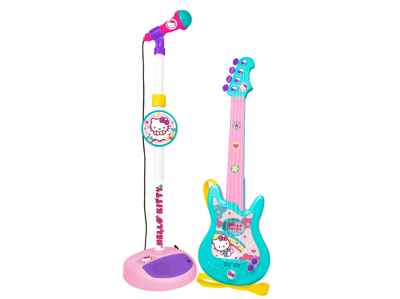 GUITARRA E MICROFONE HELLO KITTY