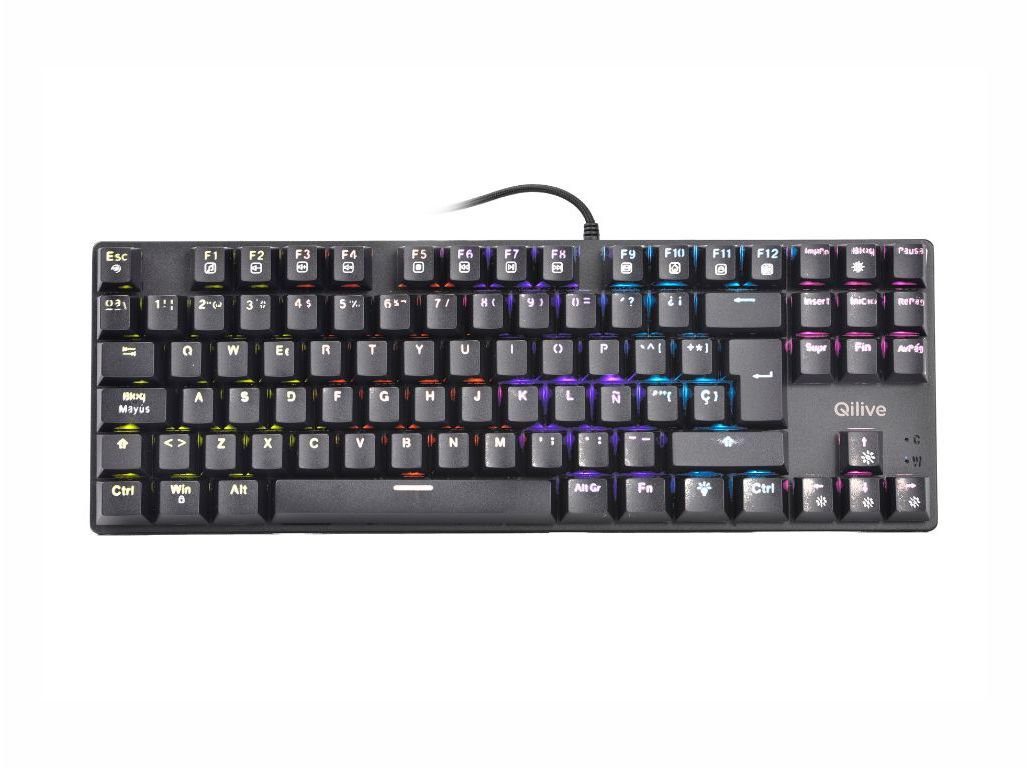 TECLADO MEC&Acirc;NICO GAMING QILIVE Q.3611 RGB