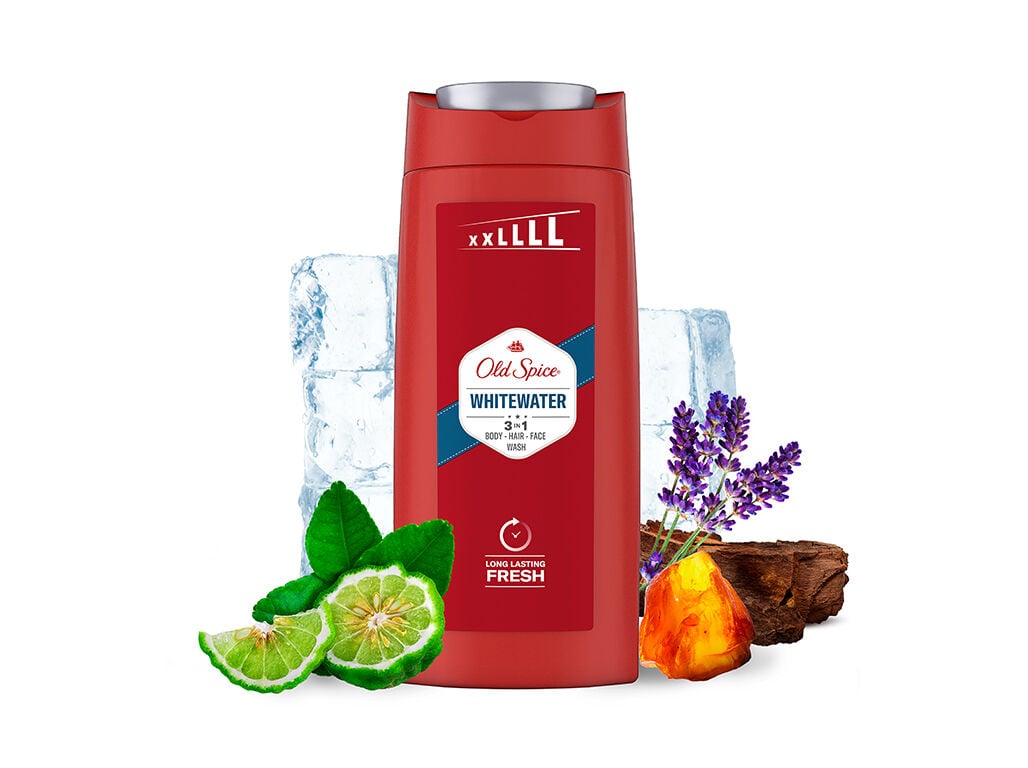 GEL BANHO OLD SPICE WHITE WATER 3 EM 1 675ML