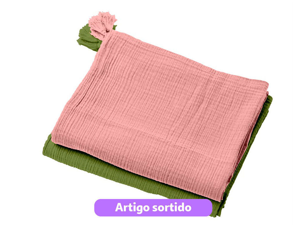 COBERTOR TROPIC FUSION ACTUEL 30GSM 180X220CM CORES SORTIDAS