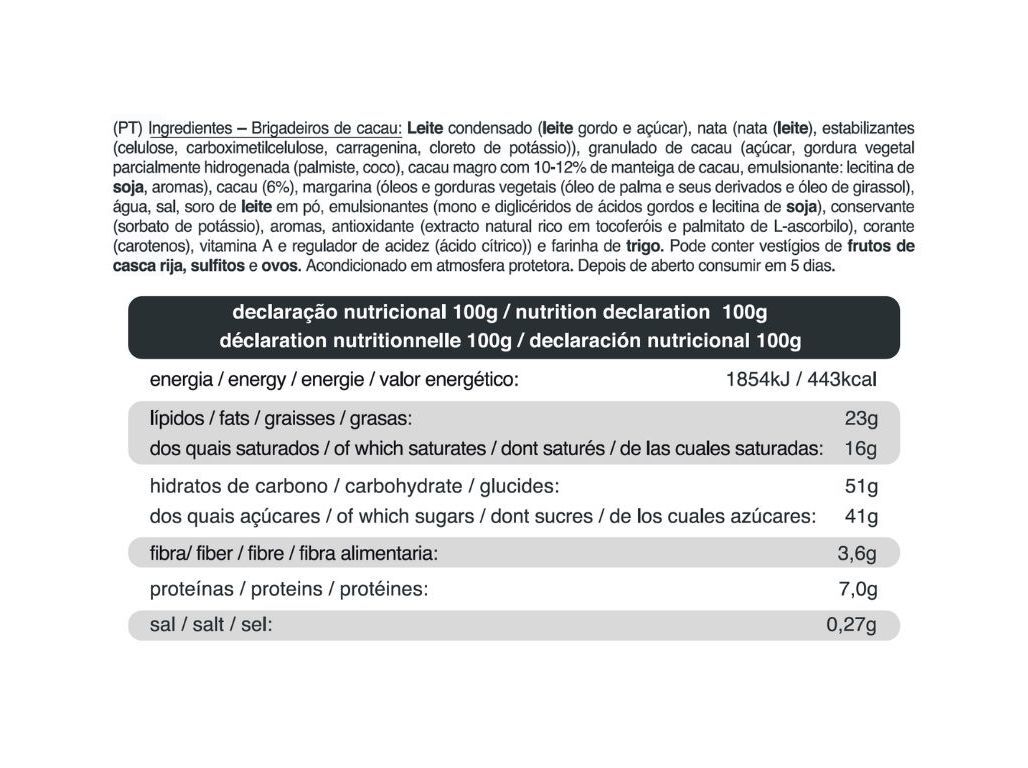 BRIGADEIROS DE CACAU 120G image number 1