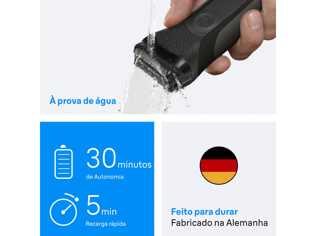 M&Aacute;QUINA BARBEAR BRAUN SHAVER S3 300 BLACK image number 4