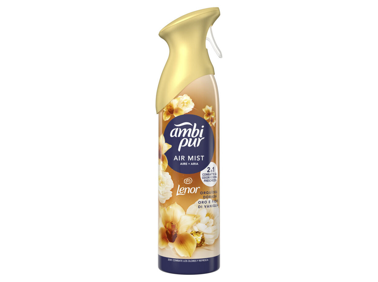 AMBIENTADOR AEROSSOL AMBIPUR ORQU&Iacute;DEA DOURADA 185ML image number 1