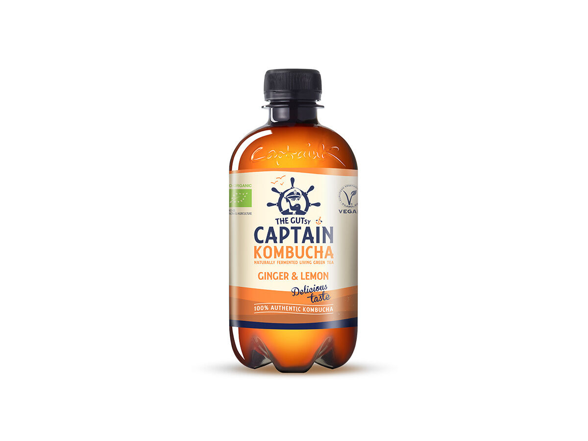 KOMBUCHA THE GUTSY CAPTAIN GENGIBRE LIM&Atilde;O 400ML (SDR)