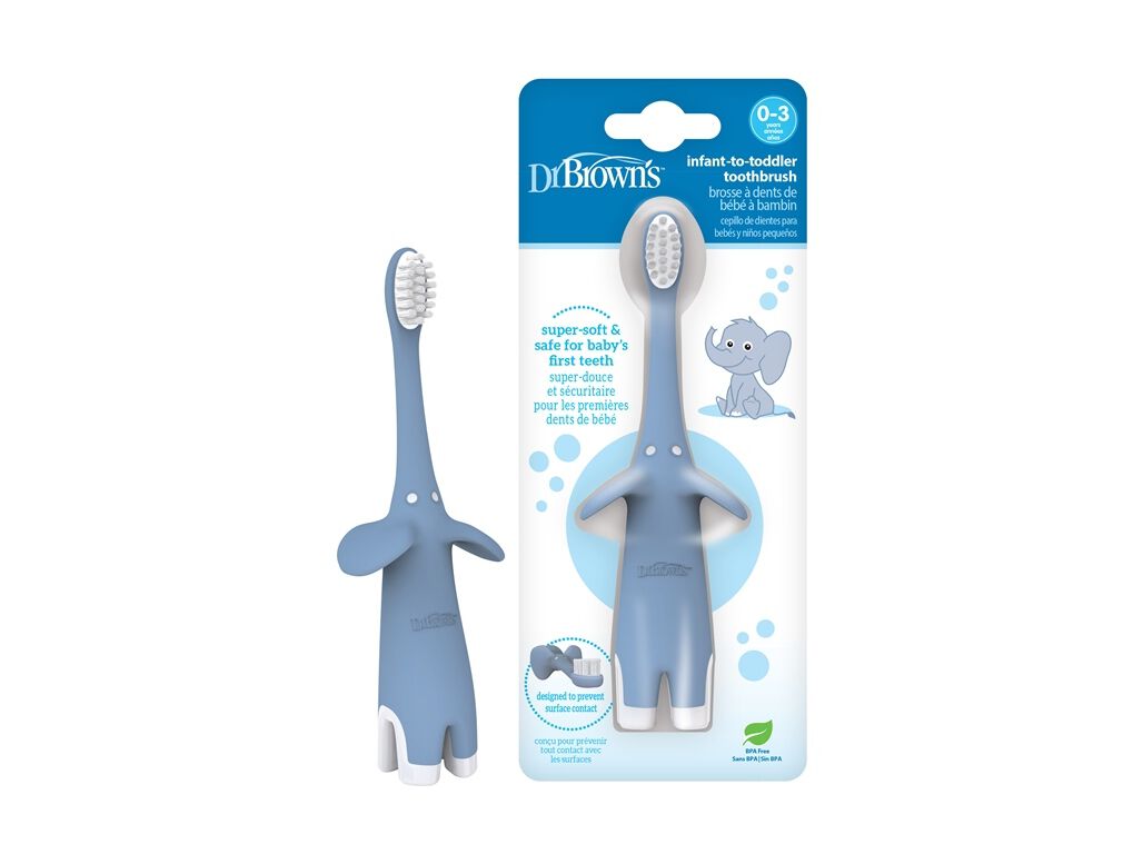 ESCOVA DENTES DR. BROWN'S AZUL 0-3A 1UN image number 0