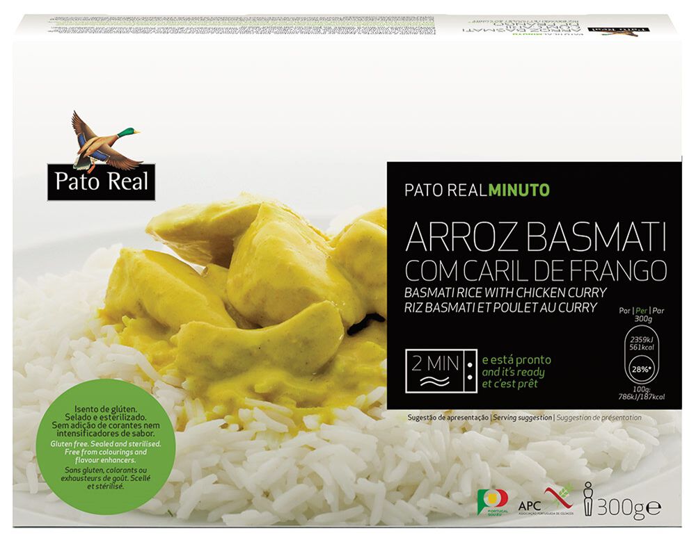 ARROZ PATO REAL MINUTO BASMATI COM CARIL DE FRANGO 300G image number 0