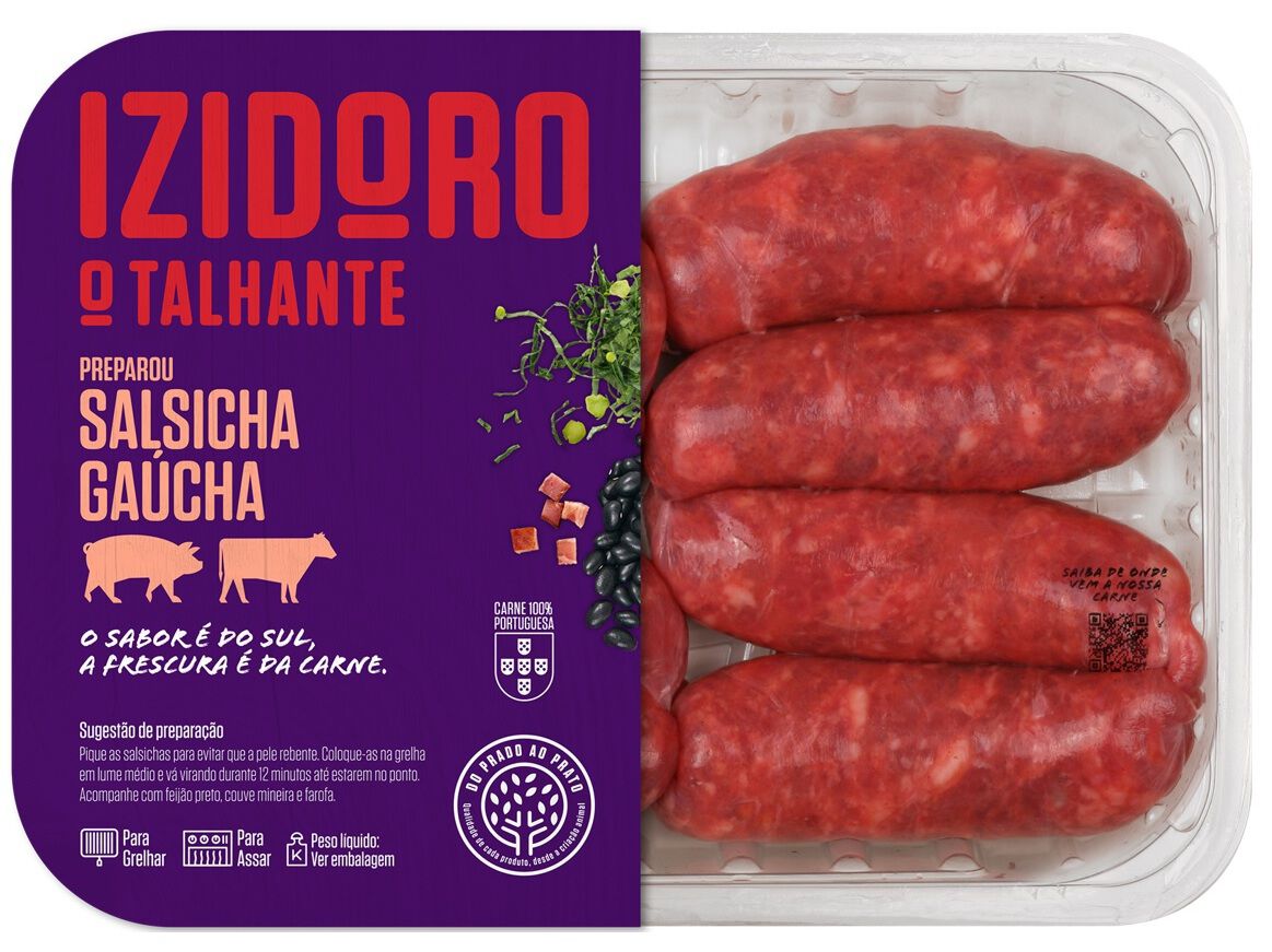 SALSICHA FRESCA SUINO GAUCHA 600GR image number 0