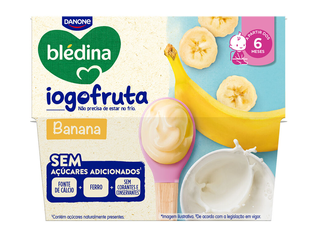 SOBREMESA L&Atilde;CTEA BLEDINA BANANA 4X95G