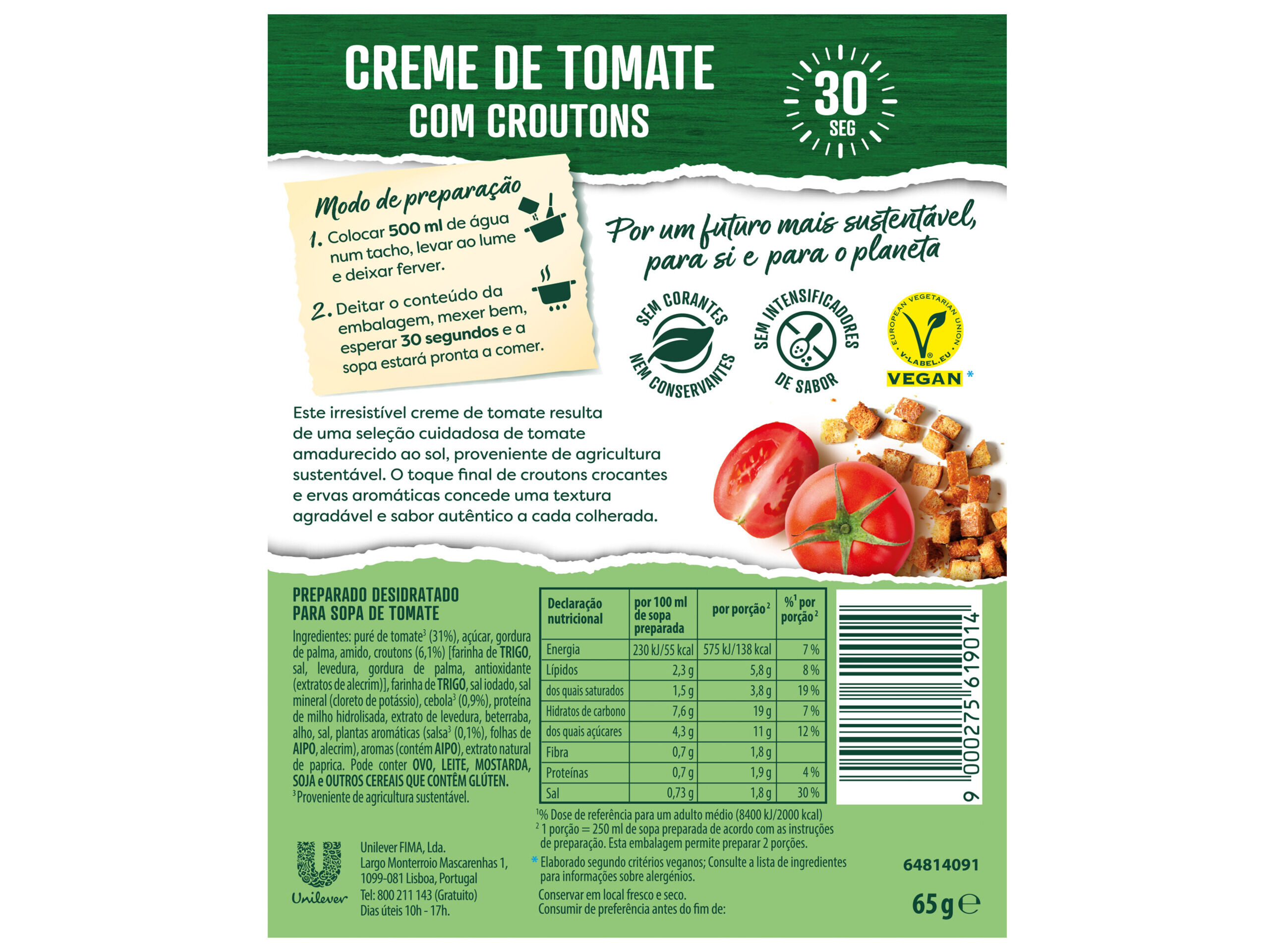 SOPA KNORR TOMATE C/ CROUTONS 65G image number 2