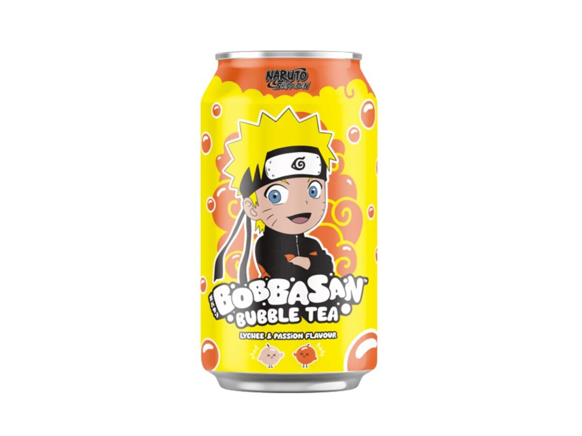 BEBIDA BUBBLE TEA ULTRAPOP NARUTO LICHIA MARACUJA 320ML