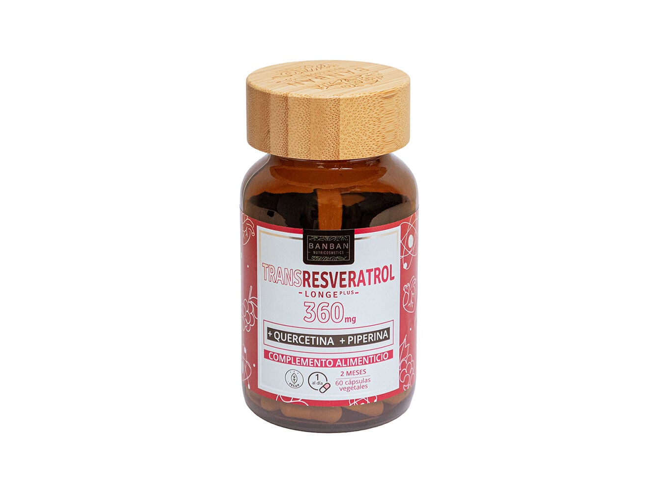 SUPLEMENTO BANBAN TRANS-RESVERATROL360MG 60 C&Aacute;PS image number 0