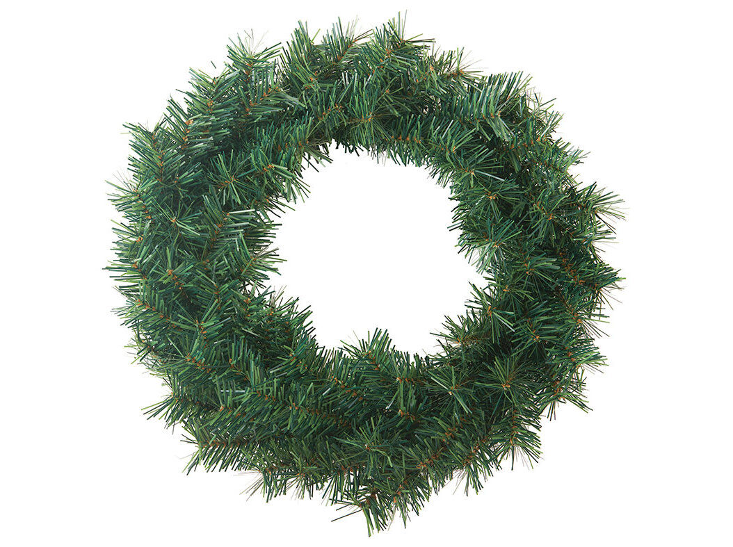 COROA NATAL ACTUEL SIMPLES VERDE 45CM image number 0