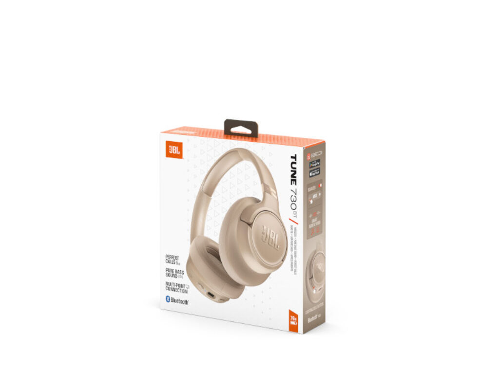 AUSCULTADORES BLUETOOTH JBL TUNE 730 BEGE image number 9