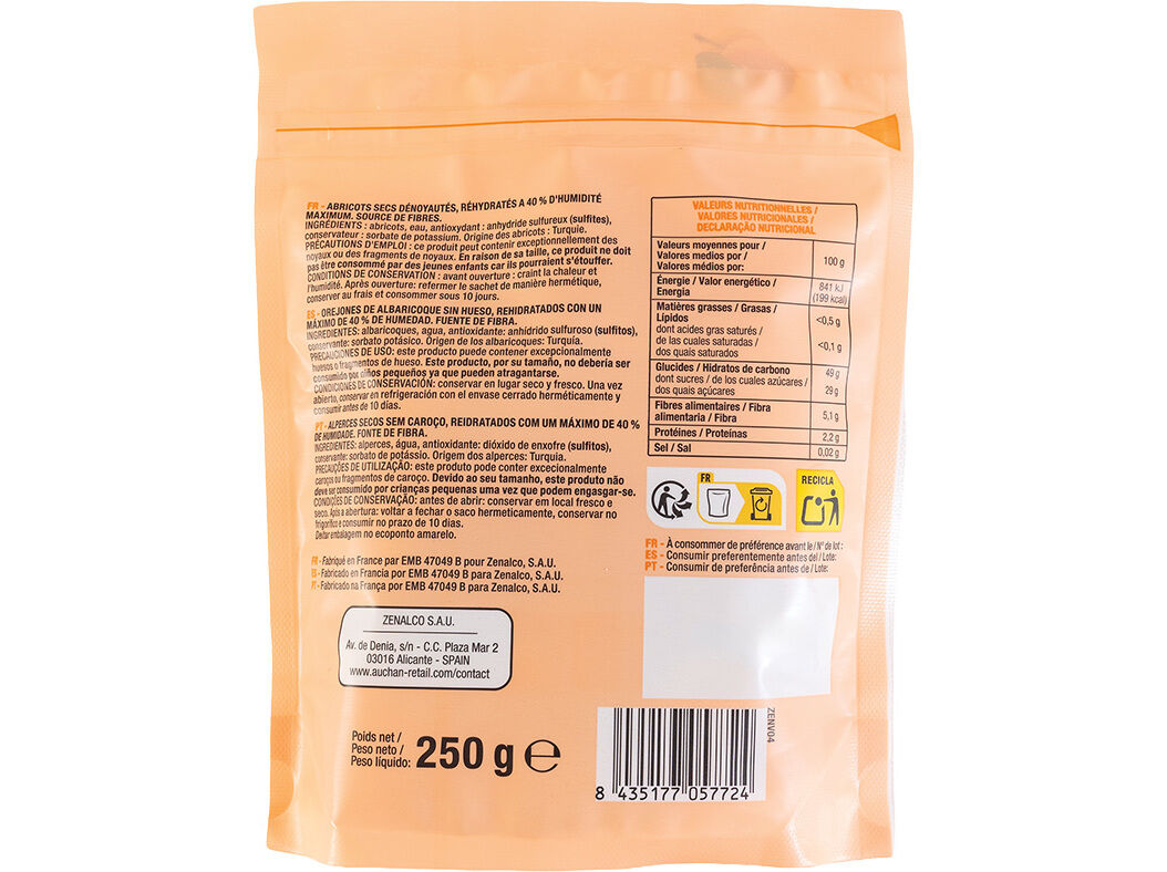 ALPERCE SOFT AUCHAN SEM CARO&Ccedil;O 250 G image number 1