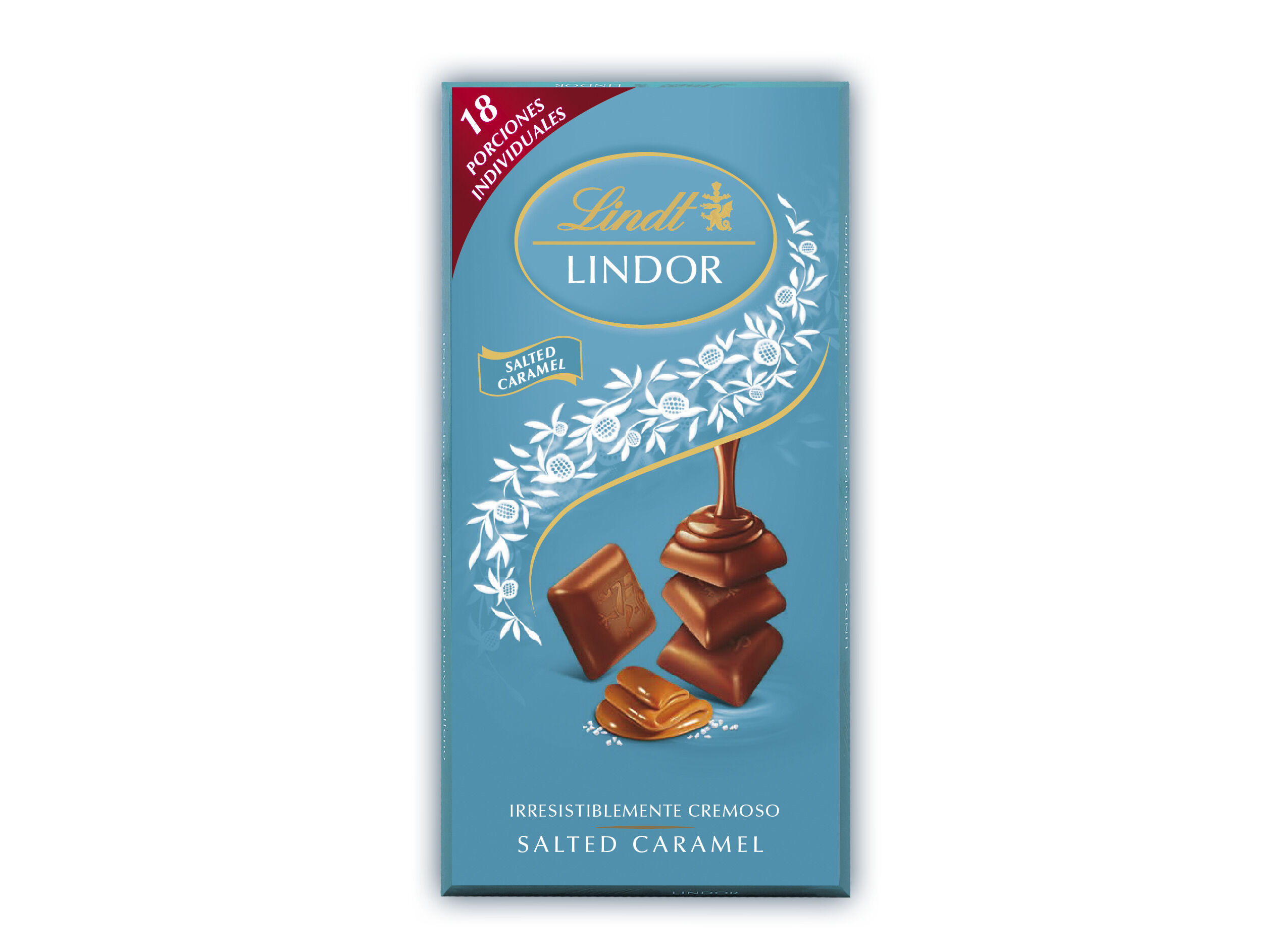 CHOCOLATE DE LEITE LINDOR CARAMELO SALGADO 100G image number 1