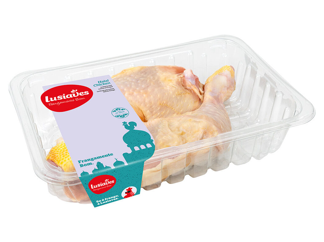 PERNA DE FRANGO COM COSTAS HALAL EMBALAGEM KG image number 1