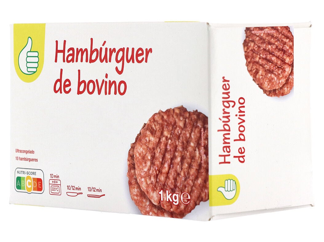 HAMB&Uacute;RGUER POLEGAR 60% BOVINO 10UN 1KG image number 1