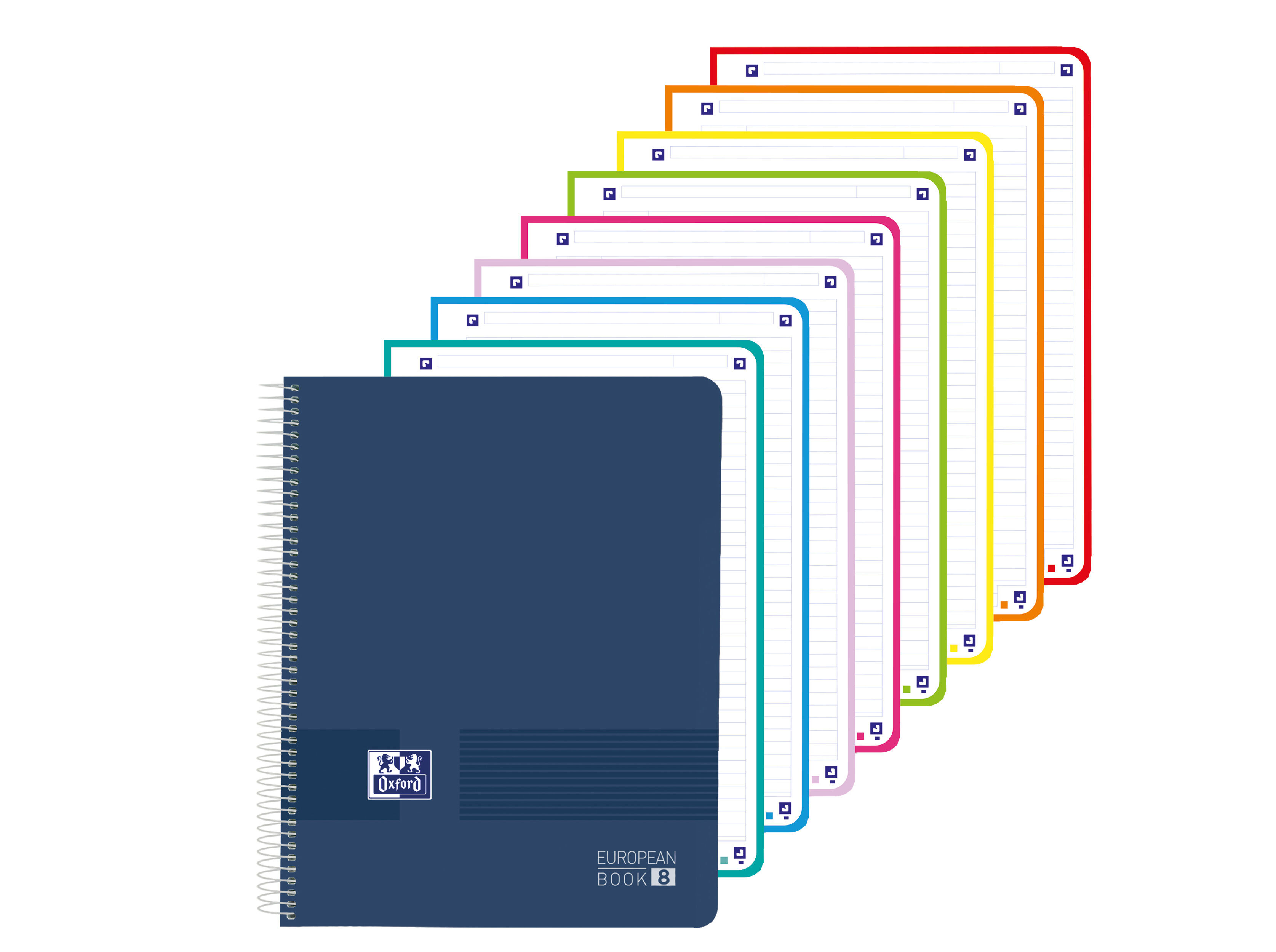 CADERNOS A4 PAUTADO POLIPROPILENO OXFORD LIVE&GO 160 FOLHAS CORES SORTIDAS image number 3