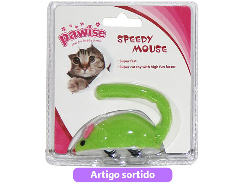 BRINQUEDO PARA GATO PAWISE SPEEDY MOUSE MODELOS SORTIDOS