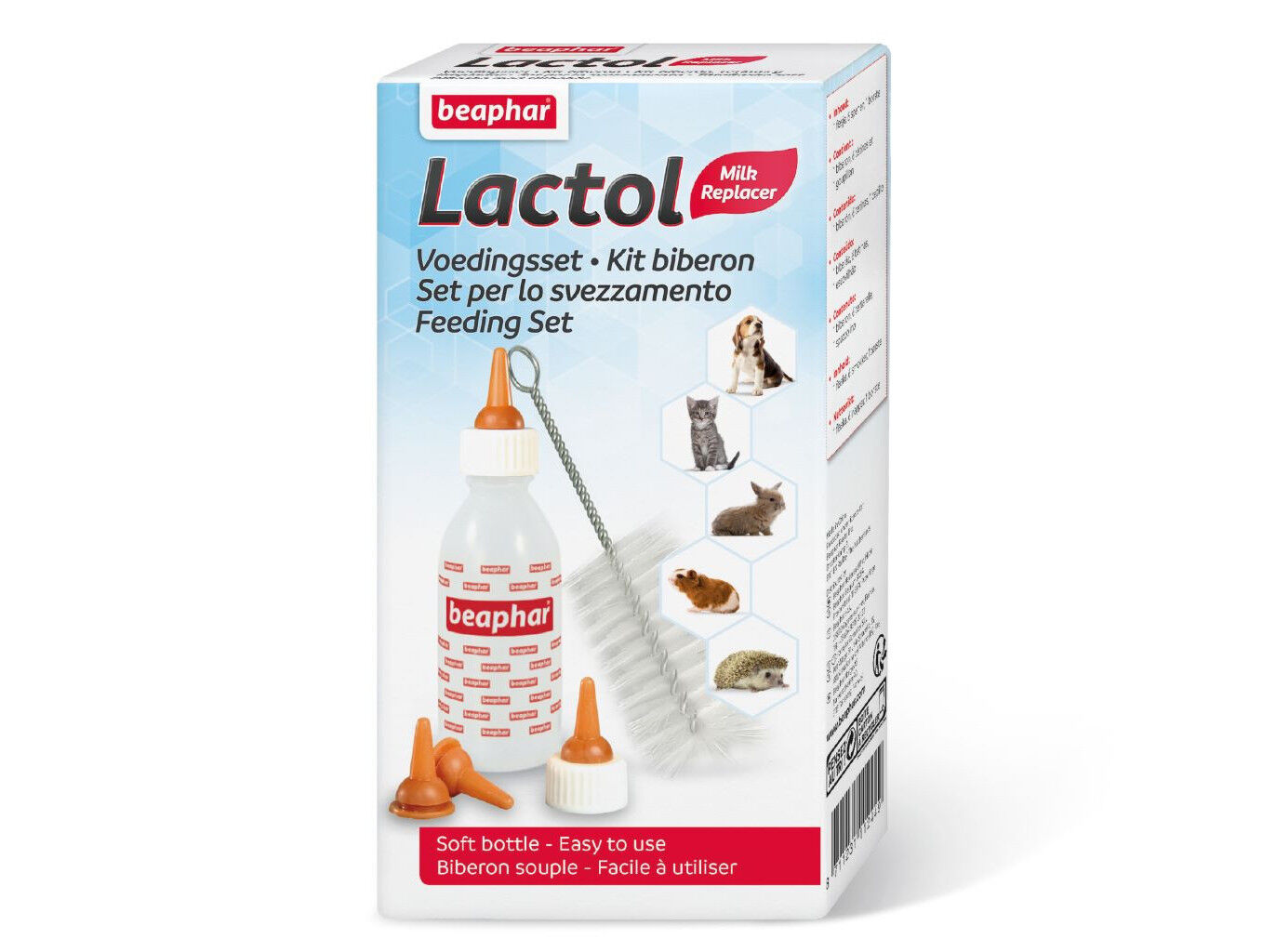 LACTOL KIT BEAPHAR BIBER&Atilde;O+TETINAS+ESCOVILH&Atilde;O image number 1