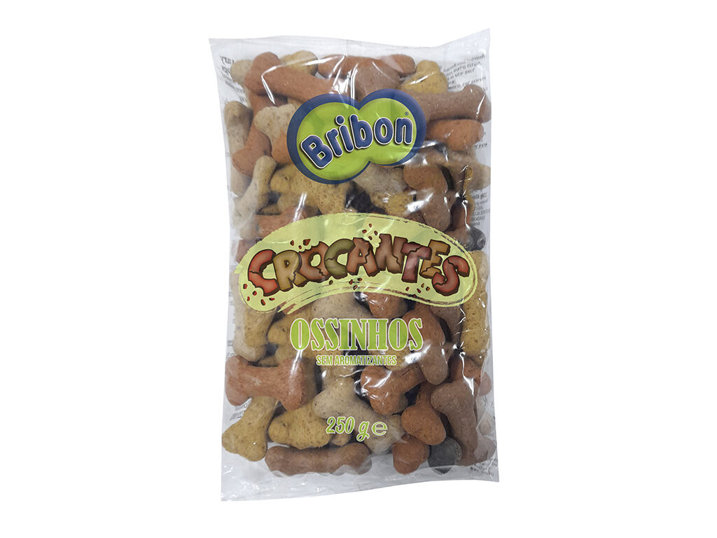 SNACKS PARA C&Atilde;O BRIBON OSSINHOS CROCANTES 250G image number 1