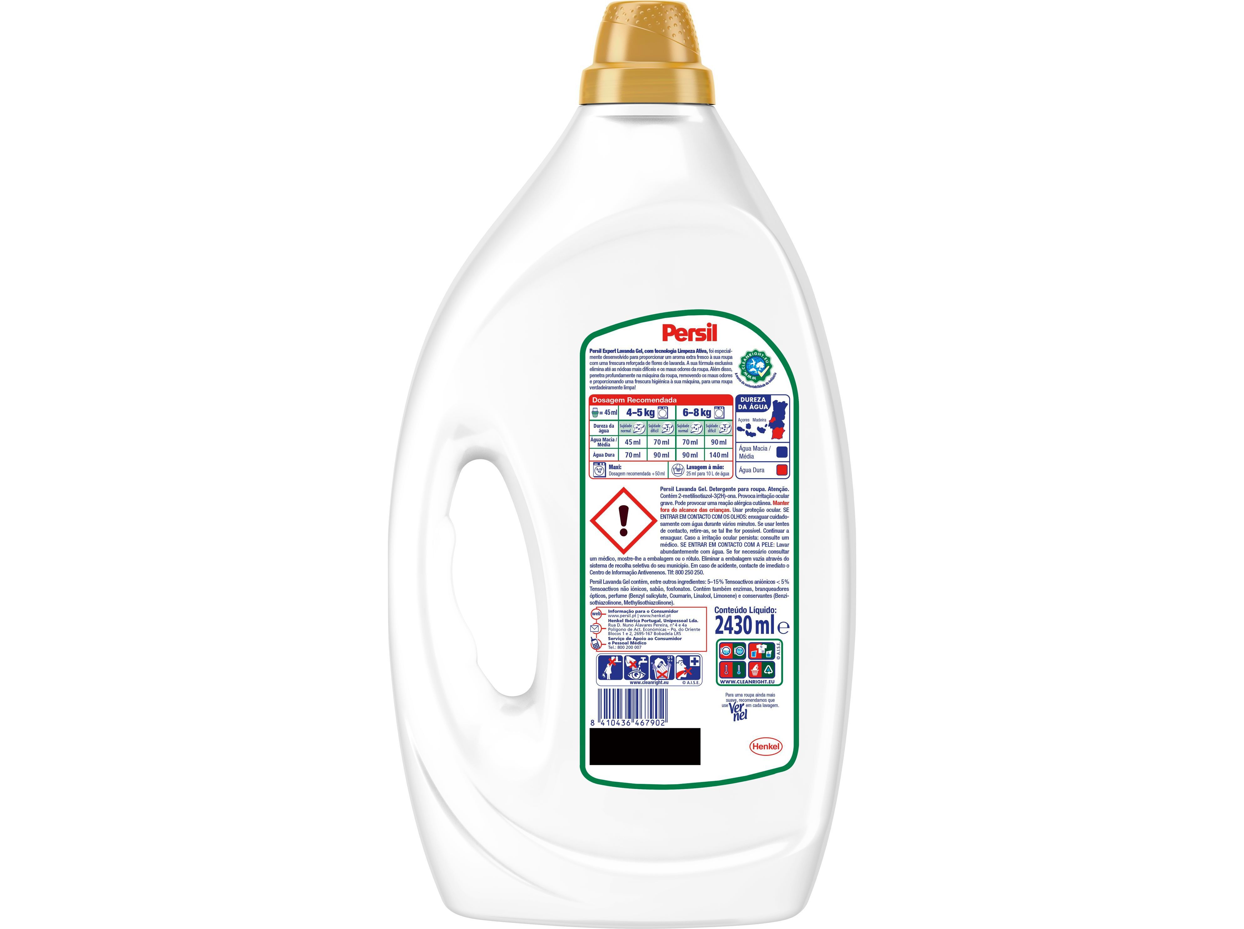 DETERGENTE ROUPA M&Aacute;QUINA LIQU&Iacute;DO PERSIL EXPERT LAVANDA GEL 54D image number 1