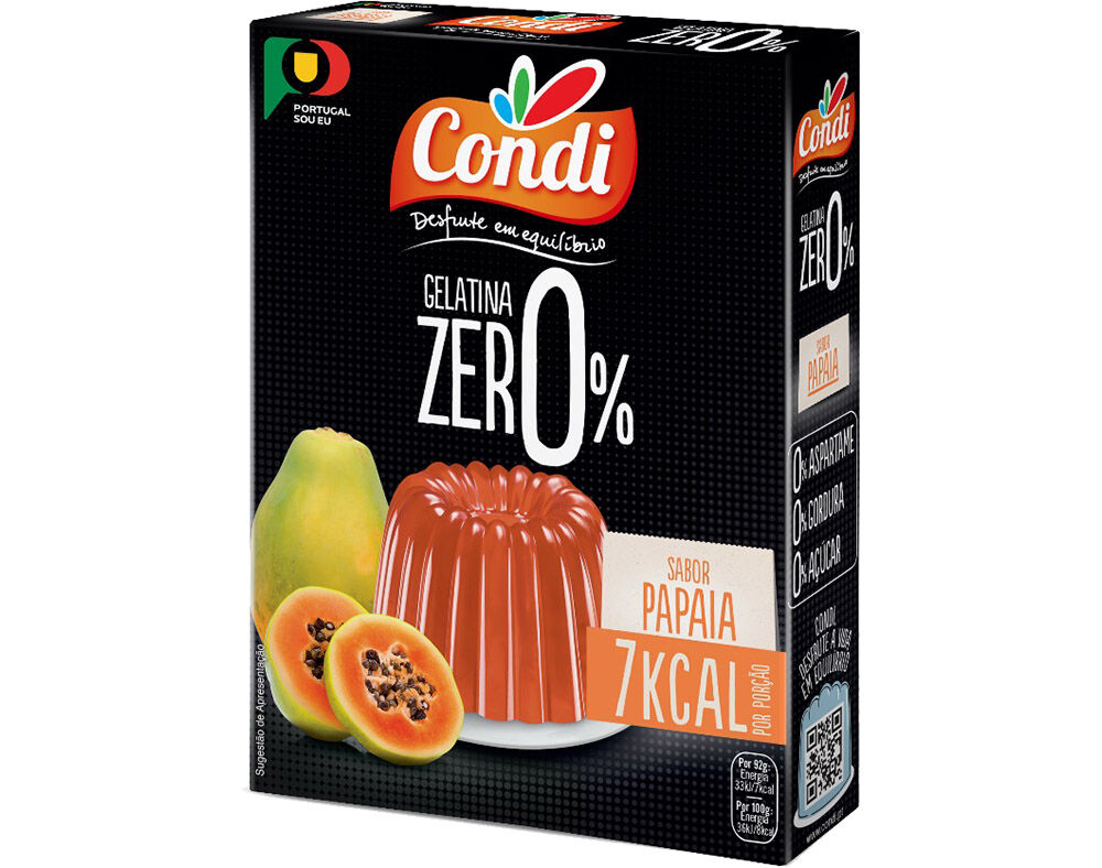 GELATINA CONDI ZERO PAPAIA 28G image number 0