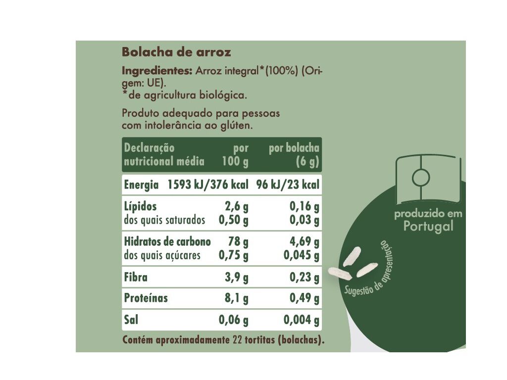 GALETES SALUTEM ARROZ SEM SAL BIO 130G image number 1