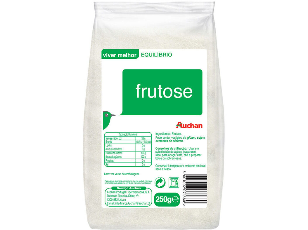 FRUTOSE AUCHAN VIVER MELHOR EQUIL&Iacute;BRIO 250G