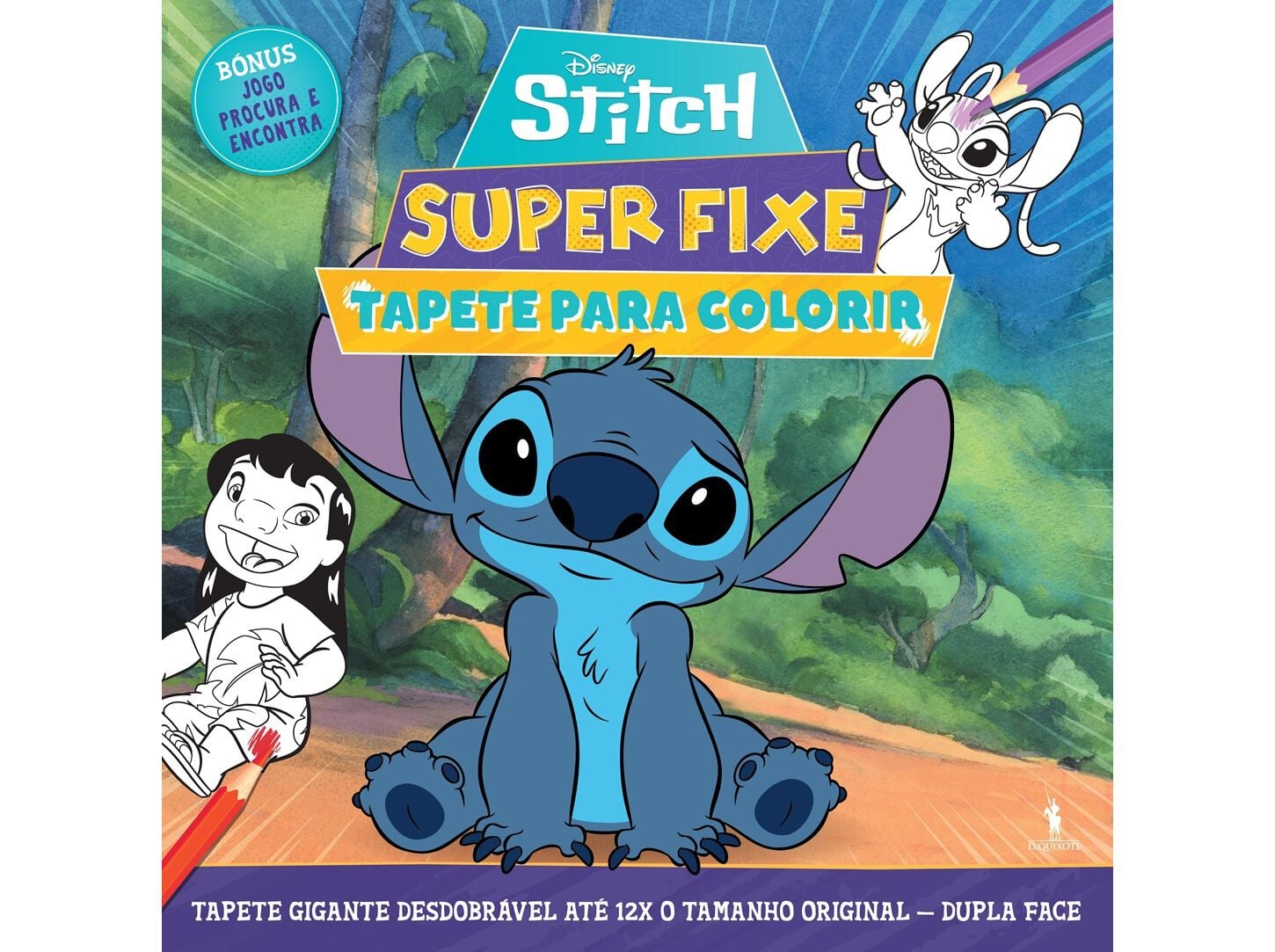 LIVRO STITCH: SUPER FIXE TAPETE PARA COLORIR DISNEY image number 0