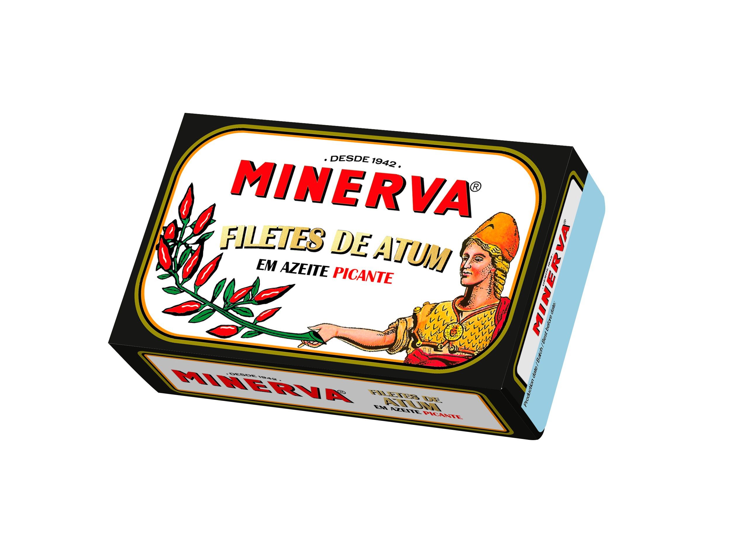 FILETE ATUM MINERVA AZEITE COM MALAGUETA 125G image number 0