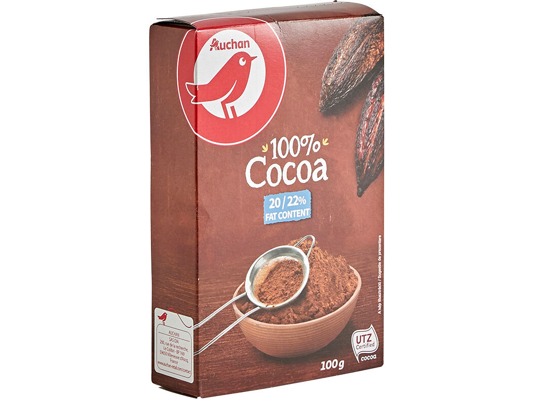 CACAU AUCHAN EM P&Oacute; PURO 100G