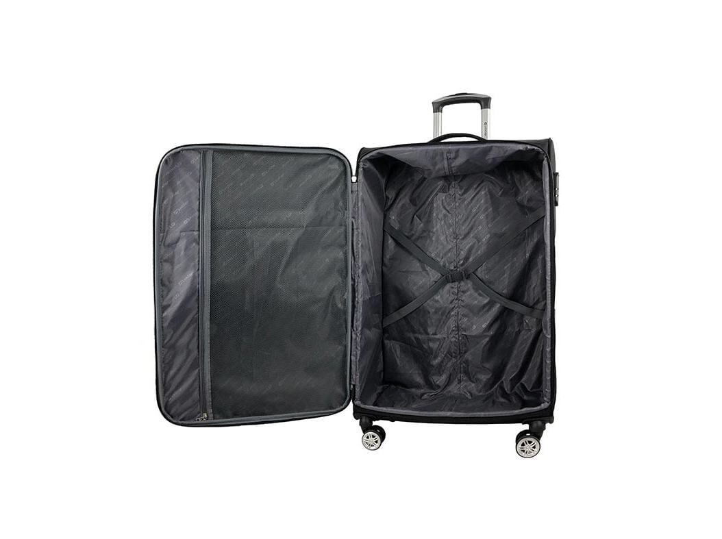 MALA DE CABINE FLEX&Iacute;VEL AIRPORT PRETO 8 RODAS 55CM image number 1