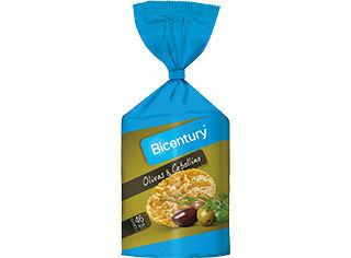 TORTITAS BICENTURY MILHO AZEITONA E CEBOLINHO 123G image number 0
