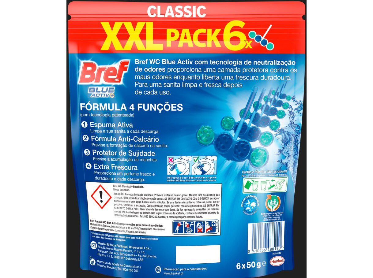 BLOCO SANIT&Aacute;RIO BREF EUCALIPTO 6UN image number 1