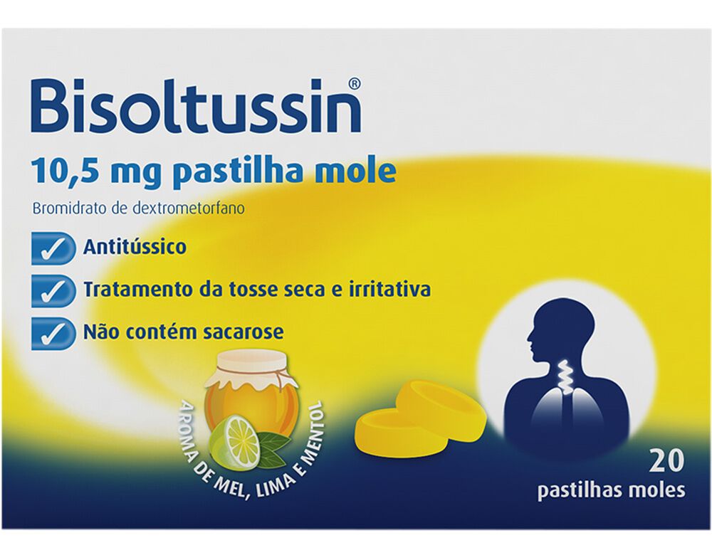 PASTILHAS BISOLTUSSIN 10.5MG 20UN image number 0