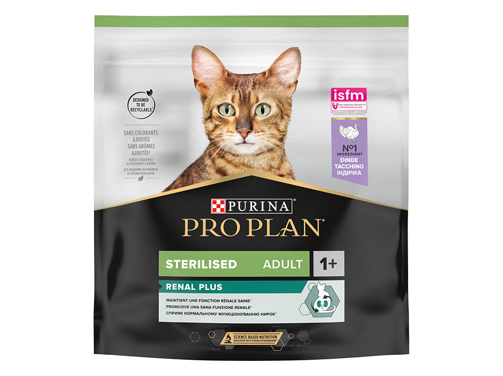 RA&Ccedil;&Atilde;O GATO PRO PLAN ESTERILIZADO PER&Uacute; 400G