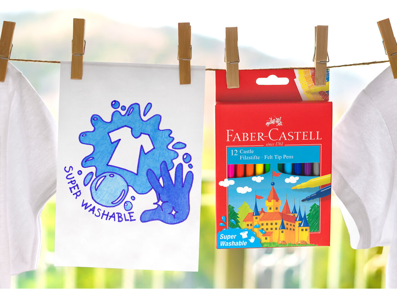 MARCADOR COLORIR FABER-CASTELL 12 UNIDADES image number 1