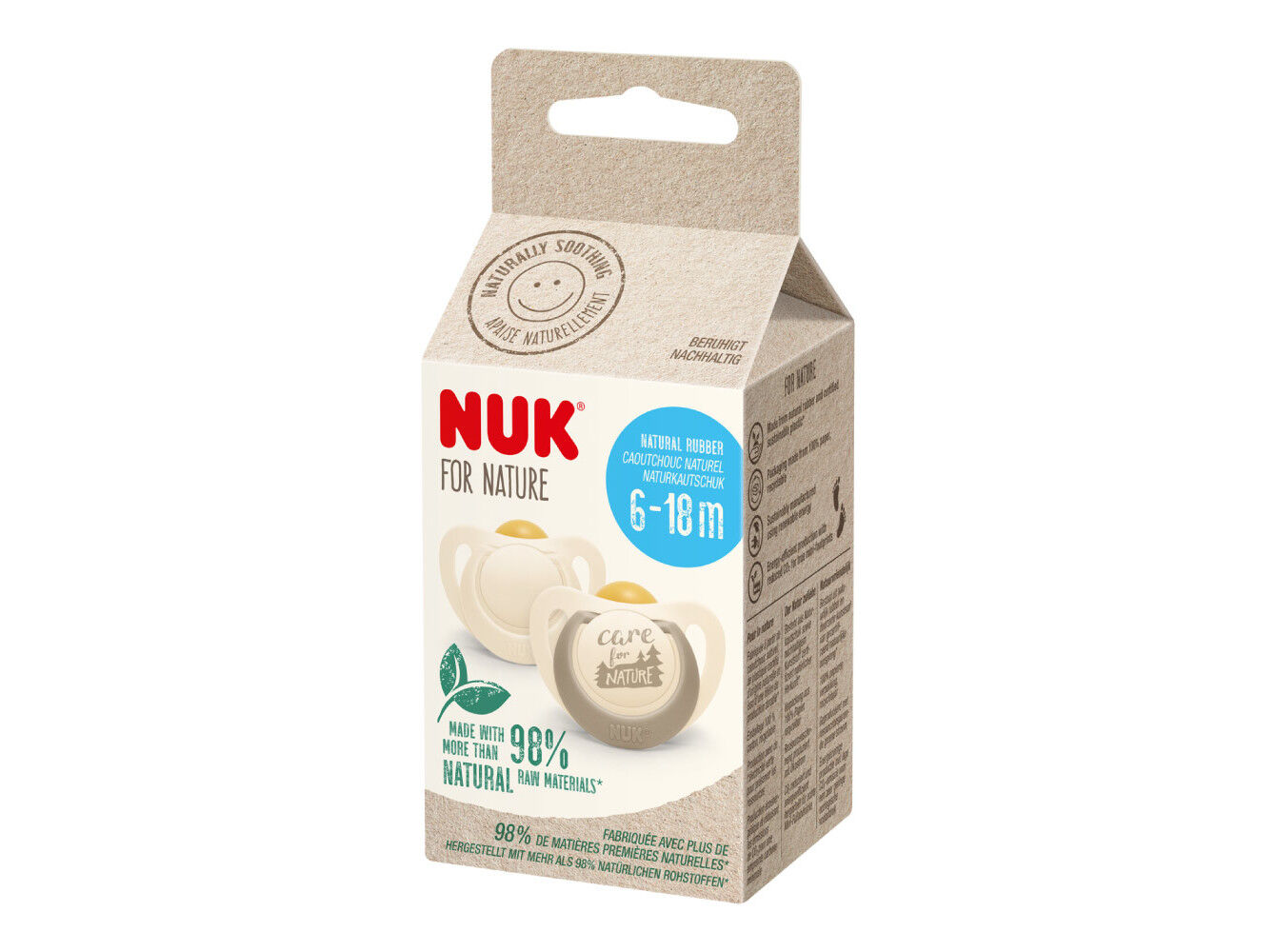 CHUPETA NUK FOR NATURE SIL CREME 2U 6-18 M image number 0
