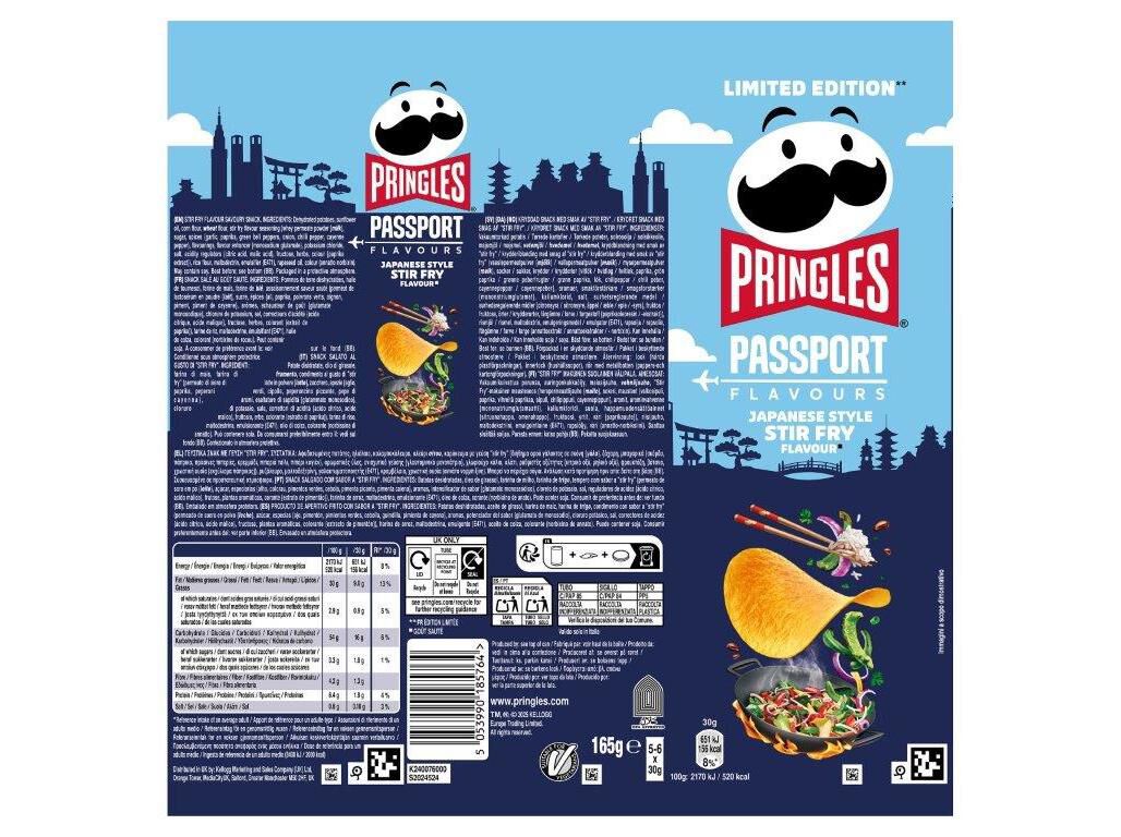 APERITIVO PRINGLES SALTEADO JAPONES 165G image number 1