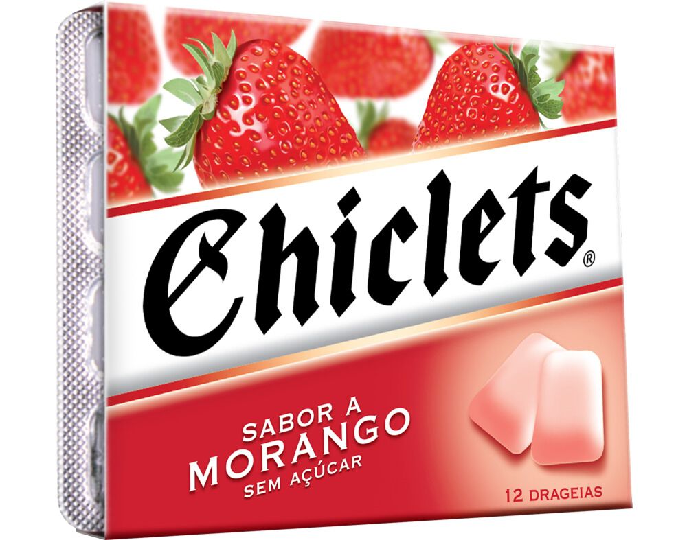 PASTILHAS CHICLETS EL&Aacute;STICAS MORANGO UN image number 0