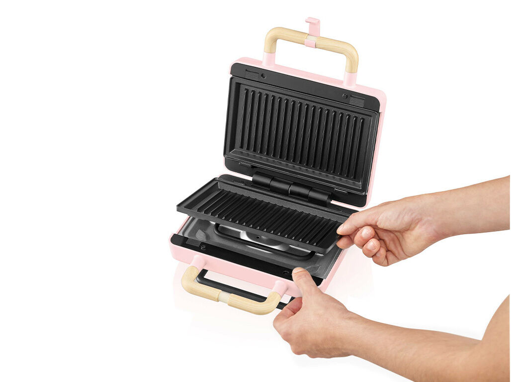 SANDWICHEIRA GRILL FLAMA 4963FL CHERRY PINK 800W image number 6