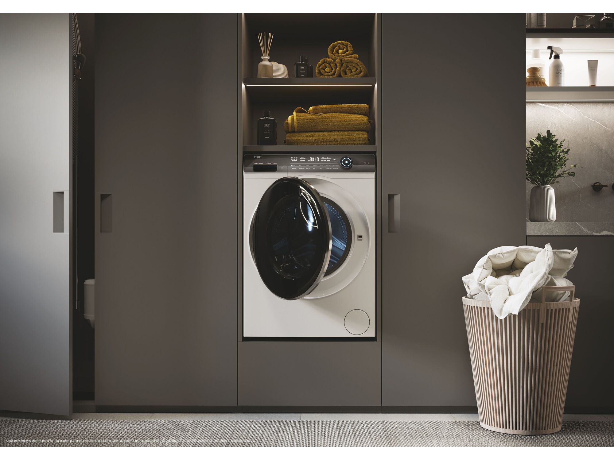 M&Aacute;QUINA DE LAVAR E SECAR ROUPA HAIER HWD10BD14979NUGS (10/6KG D BRANCO) image number 9