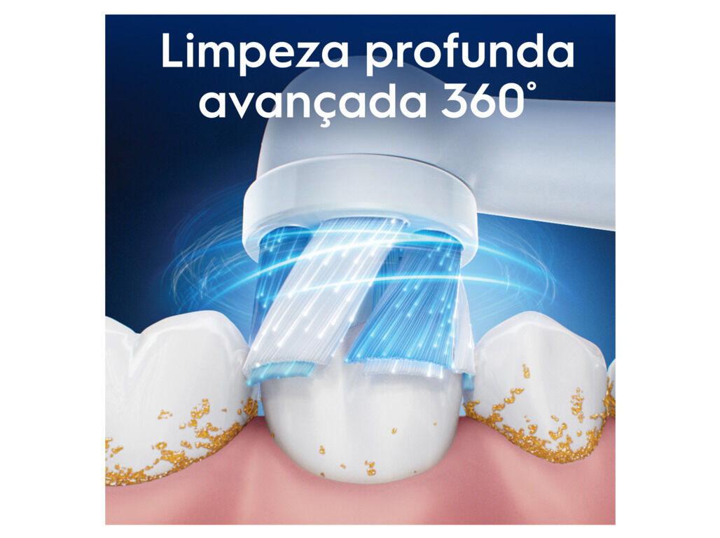 RECARGA ESCOVA EL&Eacute;CT ORAL-B IO ULTIMATE CLEAN BRANCA 2UN image number 1