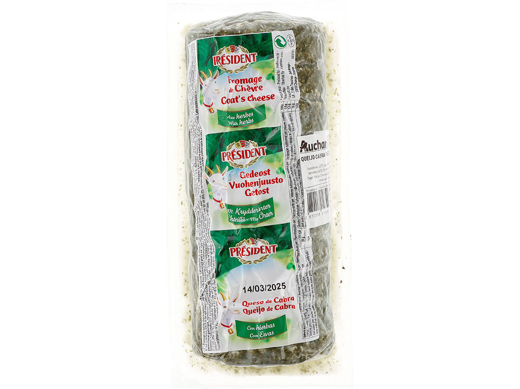 QUEIJO CABRA RIBLAIRE COM ERVAS PRESIDENT KG image number 0
