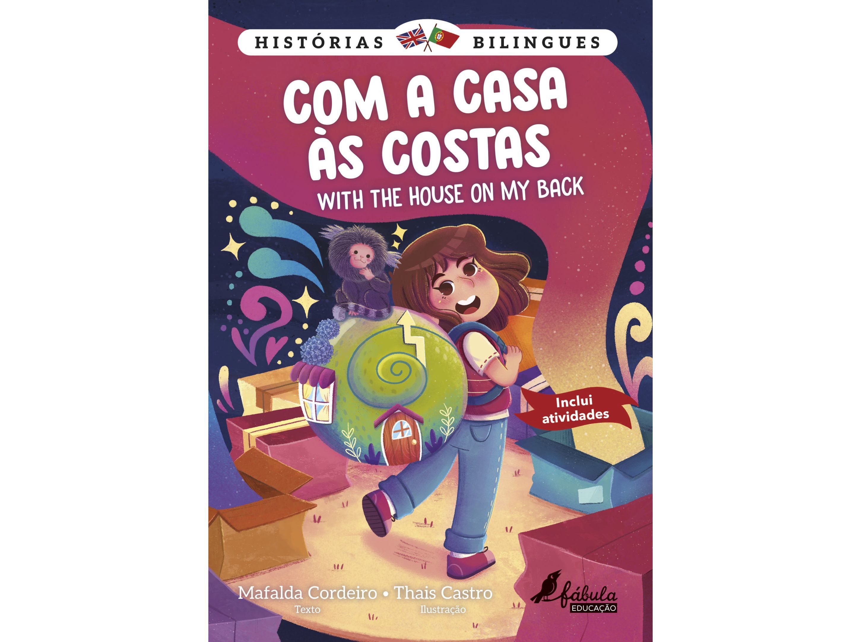 LIVRO HIST&Oacute;RIAS BILINGUES 5: COM A CASA &Agrave;S COSTAS image number 0