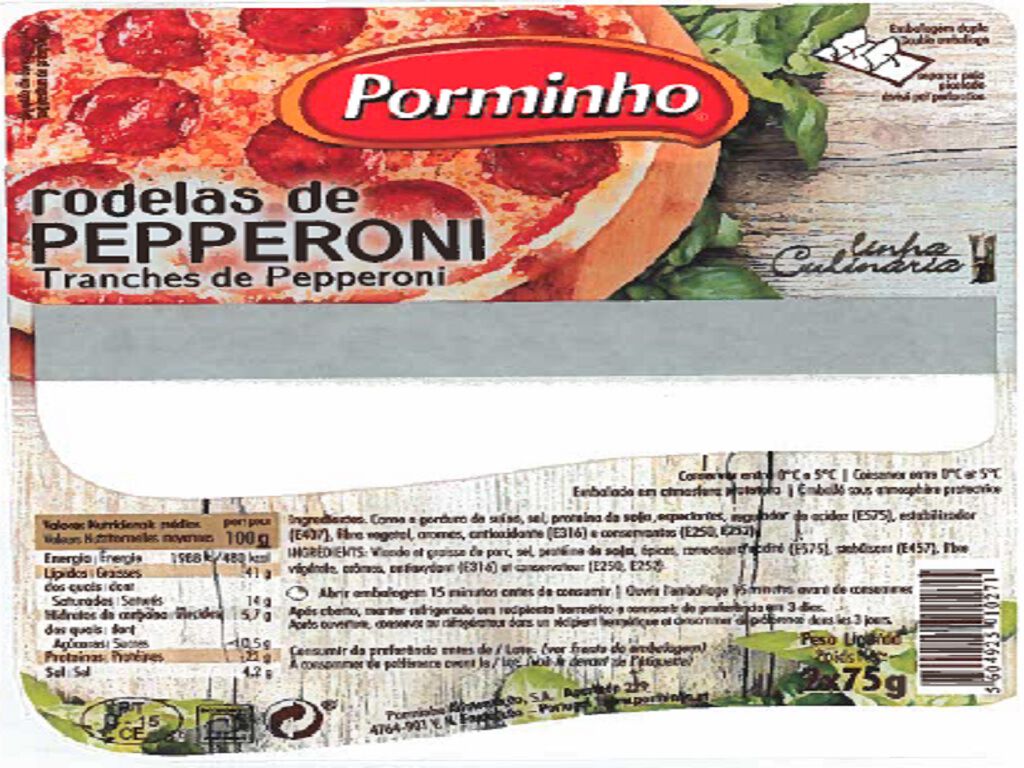 PEPPERONI PORMINHO RODELAS 2X75G image number 1